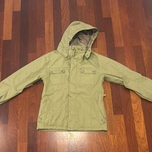 Women’s Green snowboarding coat